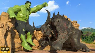 Hulk vs Buffalo Monster War [HD 1080] | Future Technology According to the Imagination