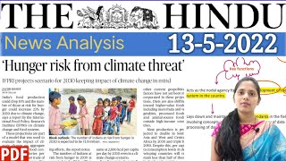 13 May 2022 | The Hindu Newspaper Analysis in English | #upsc #IAS