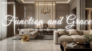 Function and Grace - Exploring the Soul of Minimalist Italian Spaces