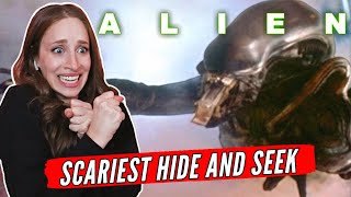 First Time Watching ALIEN Reaction... The Scariest Hide and Seek!