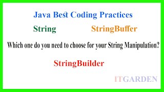 Core Java Interview question - For String manipulation String, StringBuffer or StringBuilder?