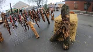 Carver Kings - Village Noel Temiskaming shores Live chainsaw Carving art Event 2019 day 1