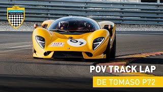 De Tomaso P72 | POV Onboard at Circuit Spa-Francorchamps | Prototype with 6.2-liter V12 Engine