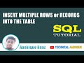 Insert Multiple Records into the Table in Oracle||Technical Aashique