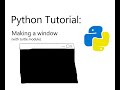 How to make a window in python (with turtle)