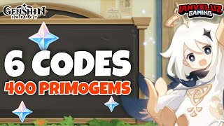 6 Redeem CODES! Get 400 PRIMOGEMS | Genshin Impact