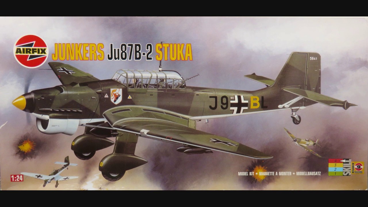 1/24 Airfix Junkers Ju87B 2 Stuka Kit#18002 - YouTube