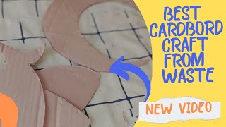 Easy Cardboard Craft Ideas for Home Decor| Best Cardboard Craft from Waste For Home Decoration