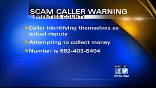 Prentiss County sheriff warning of scam phone call
