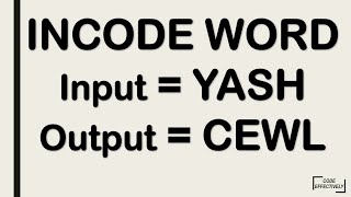 ENCODING WORD ( STRING )