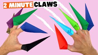 How to make origami HALLOWEEN CLAWS [Halloween origami]