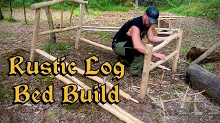 Rustic Log Bed Build With The Ember Hammer Lathe