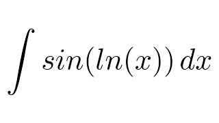Integral of sin(ln(x)) (by parts)