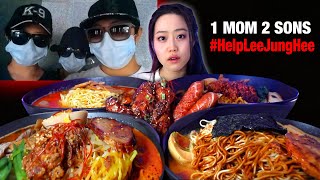 The "1 Mom 2 Sons" That SCAMMED All Of SOUTH KOREA - Best Ramen of NYC Mukbang
