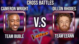 Dillon Rhodes V.S Cameron Wright | The Voice Season 26 Cross-Battles | 2024