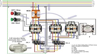 Star Delta Wiring Diagram | Star Delta Connection | Star Delta Starter Control Wiring