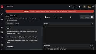 Codewars | Odd or Even? | Python 7 kyu