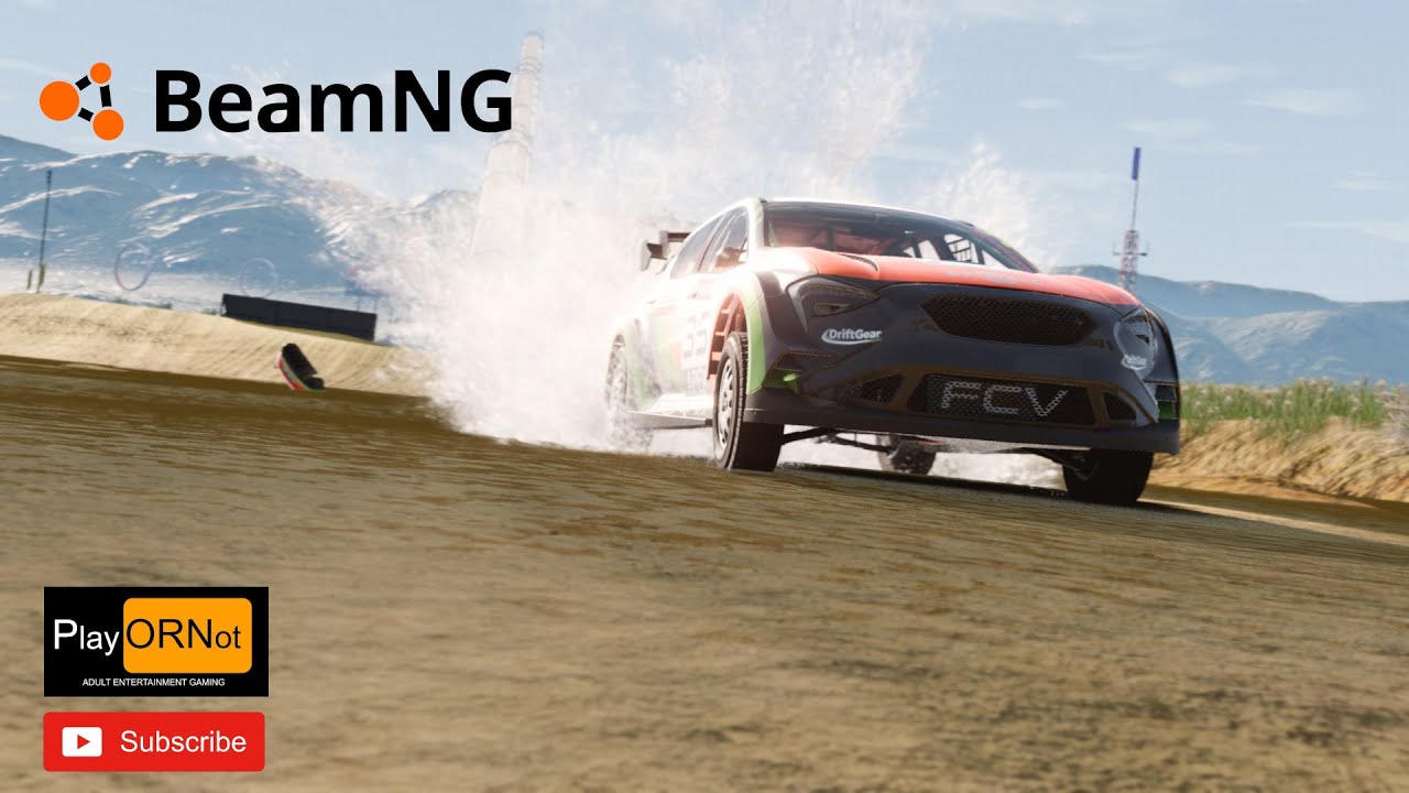 BeamNG Rally Test #1 - YouTube