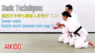 座り技片手持ち側面入り身投げ（二）Suwari waza Katate mochi Sokumen Irimi nage 2【aikido】#aikido #argentina #brasil