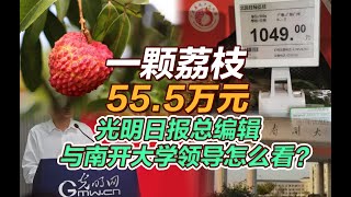 司马南：一颗荔枝55.5万，光明日报总编与南开大学领导怎么看