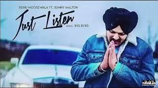 Just Listen ( Official Audio ) | Sidhu Moosewala | The Kidd | Moosetape | New Punjabi Songs 2023