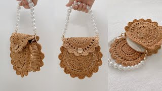 Crochet Circle Bag | Móc túi tròn phong cách vintage