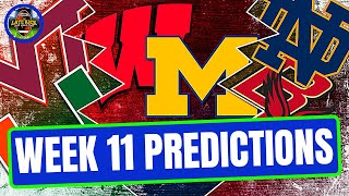 College Football Week 11 Predictions (Late Kick Cut)
