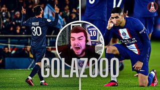Hakimi Messi PSG 2-1 Toulouse • Ligue 1 [GOAL REACTIONS] 🔥