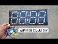 How to make WiFi LED digital Clock 100%Easy!!