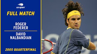 Roger Federer vs. David Nalbandian Full Match | 2005 US Open Quarterfinal