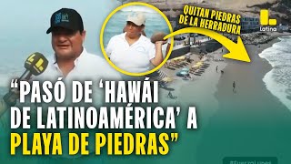 Vecinos y municipalidad quitan piedras de Playa La Herradura: ¿Por qué antes dejó de tener arena?