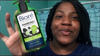 Bioré Deep Pore Charcoal Cleanser Review!!! (1 WEEK RESULTS)