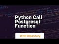 python call postgresql function