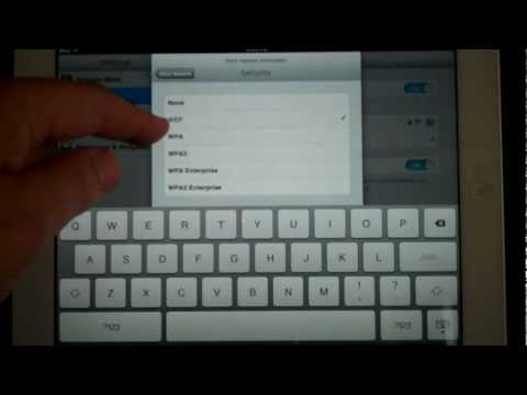 How to program WiFi access on iPad2