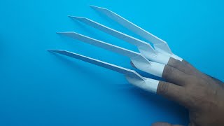 Origami Paper Claws. Idea for Halloween. How to make Claws Freddy Krueger with paper.