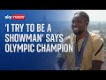 'I try to be a showman' says 100m Olympic champion Noah Lyles
