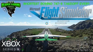 Shortest 747-8 Takeoff (XBOX Series X) | Microsoft Flight Simulator