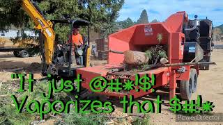 New Chipper Shreds! 415hp Morbark M20r Forestry Chipper, Estes Valley Tree Care llc