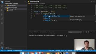 Coding Exam - Codewars Edition - The long and the short of it