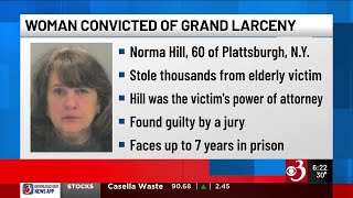 Jury convicts Plattsburgh woman of stealing money from elderly victim