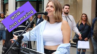 Guy TIPPED $100 for this PERFORMANCE!! ABBA - S.O.S. | Allie Sherlock cover & Zo