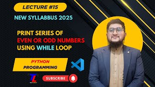 Print even or odd numbers series using while loop | programming using python | CS306