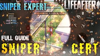 lifeafter sniper cert | lifeafter sniper cert guide | life after in hindi
