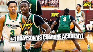 Caleb Holt \u0026 Kaden Magwood Combine For 66 Points! | Combine Academy vs #1 Grayson Highlights 🔥🚨