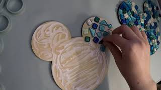 Disney Mickey Head Mosaic Art tile version 2