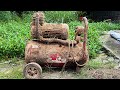 💡 Restoration Of Old Rusty Air Compressor //  Restore Complete Classic Air Compressor