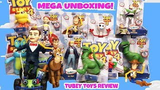 Huge Unboxing of Toy Story 4 Poseable Figures, True Talkers | Benson, Woody, Tinny, Jessie, Bo