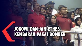 Momen Kompak Jokowi dan Jan Ethes Kembaran Pakai Bomber