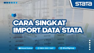 TUTORIAL STATA : CARA MEMASUKKAN DATA EXCEL KE STATA ➡️ INPUT DATA DI STATA