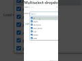 Create Multi Select Drop-down Using javascript
